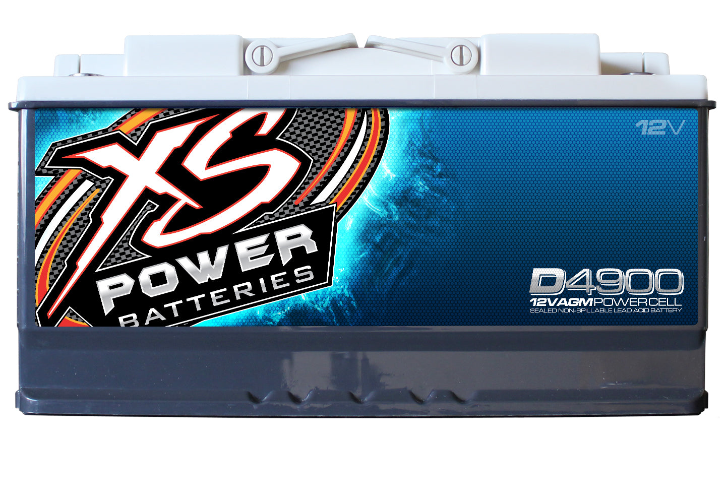 XS Power D4900 4000 Amp 12V Power Cell Car Audio Battery + Power/Ground Wires