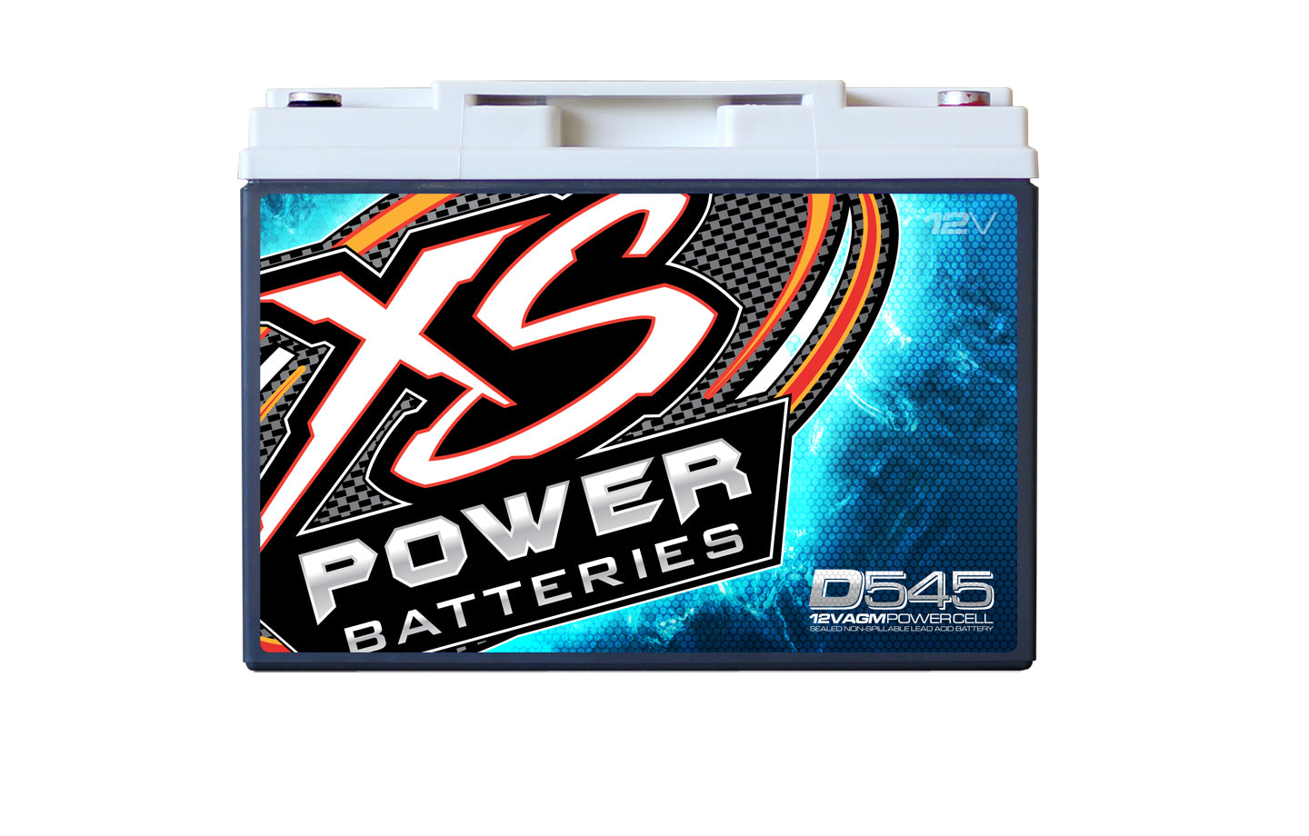 XS Power D545 800 Amp Car Audio Battery + Terminal Hardware + Power/Ground Wires