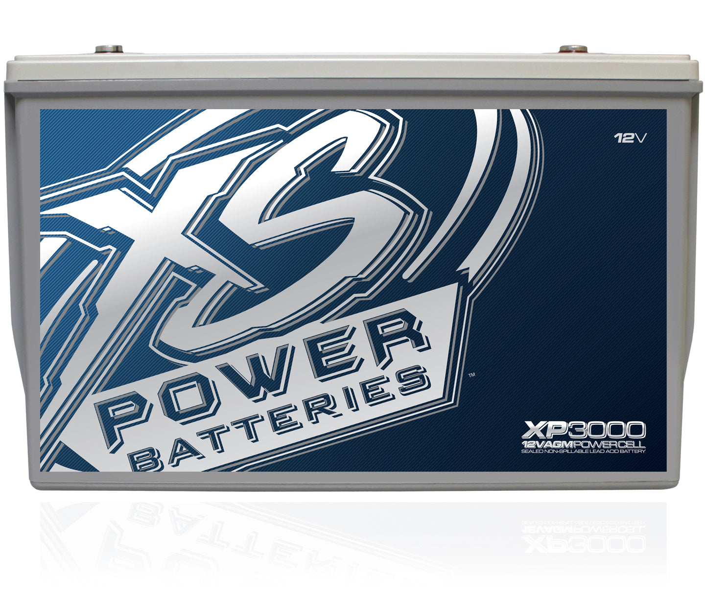 XS Power XP3000 3000 Watt Power Cell + Rockville 4 AWG Blue Power/Ground Wires Bundle
