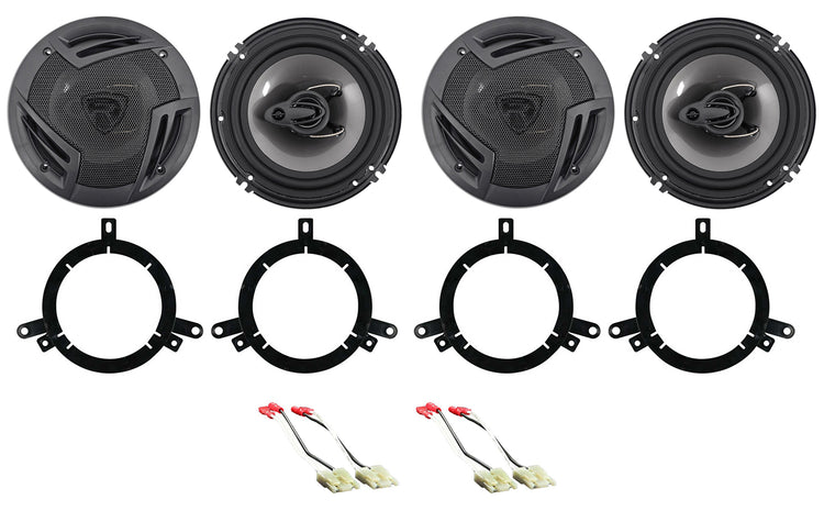 RV6.3A 2-Pack + Metra Speaker Harness & Bracket Bundle