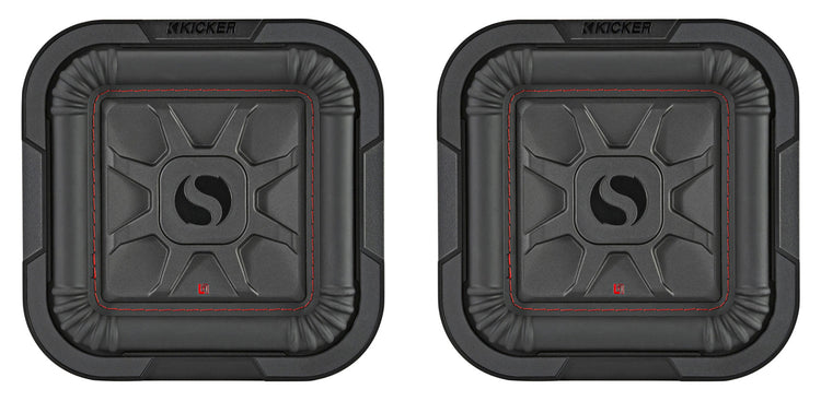 2) KICKER 46L7T84 8" 700 Watt L7T Car Subwoofers Solo-Baric Subs L7T84 DVC 4-Ohm