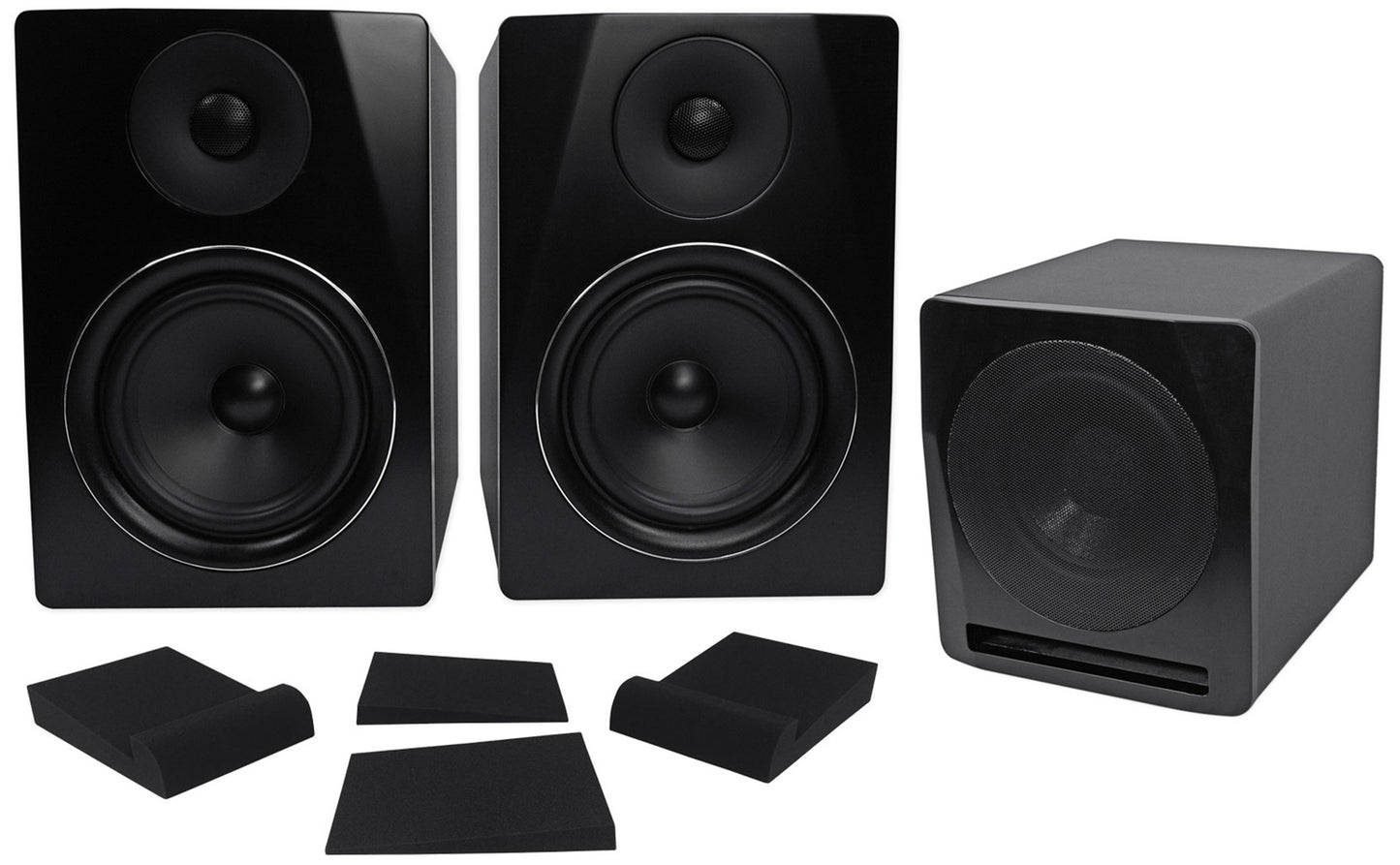 APM6B 6.5" Studio Monitors + APM10B 10" Subwoofer Bundle