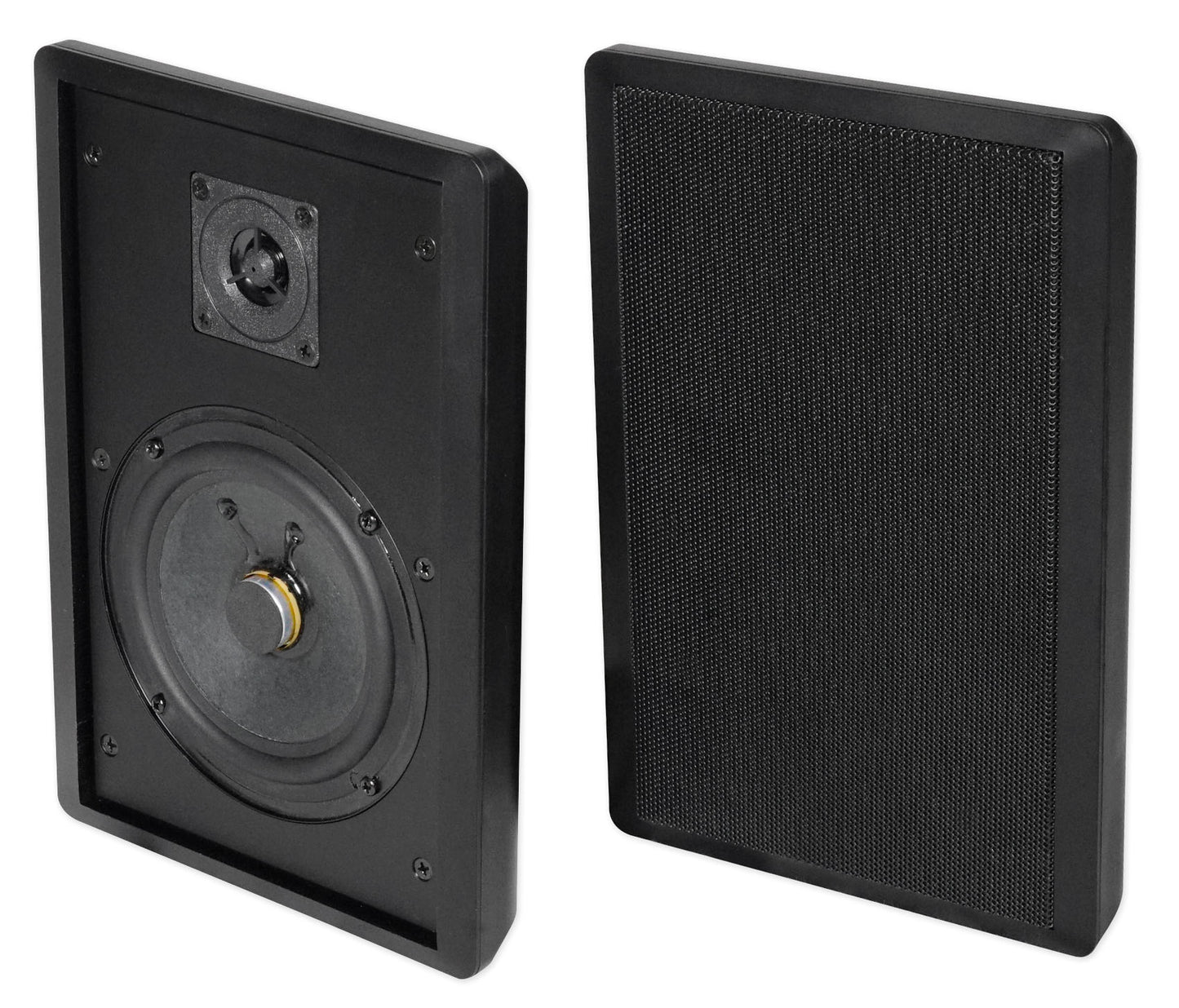 JBL Commercial Amplifier+(6) Slim Black Wall Speakers for Restaurant/Bar/Cafe