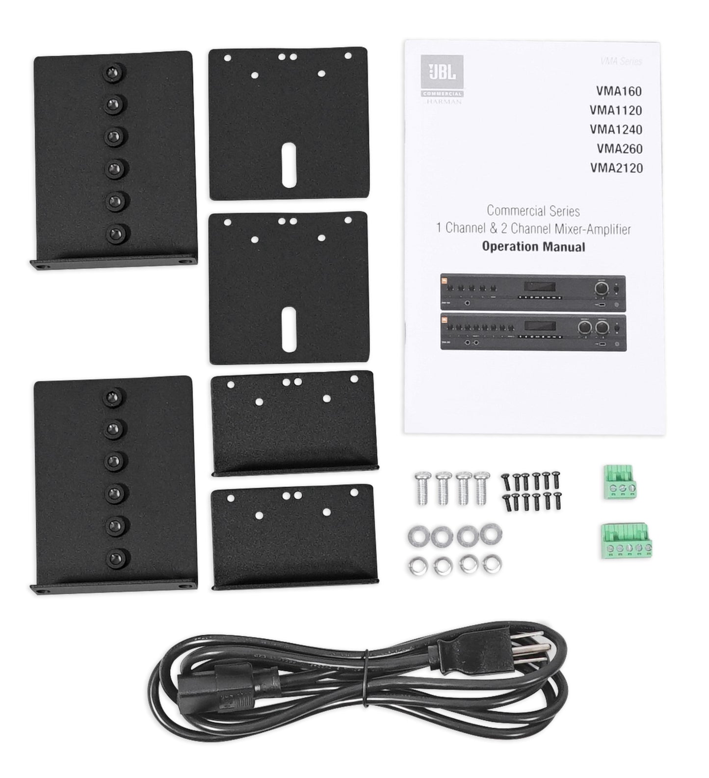 JBL Commercial Amplifier+(10) 3.5" Black Cube Speakers for Restaurant/Bar/Cafe