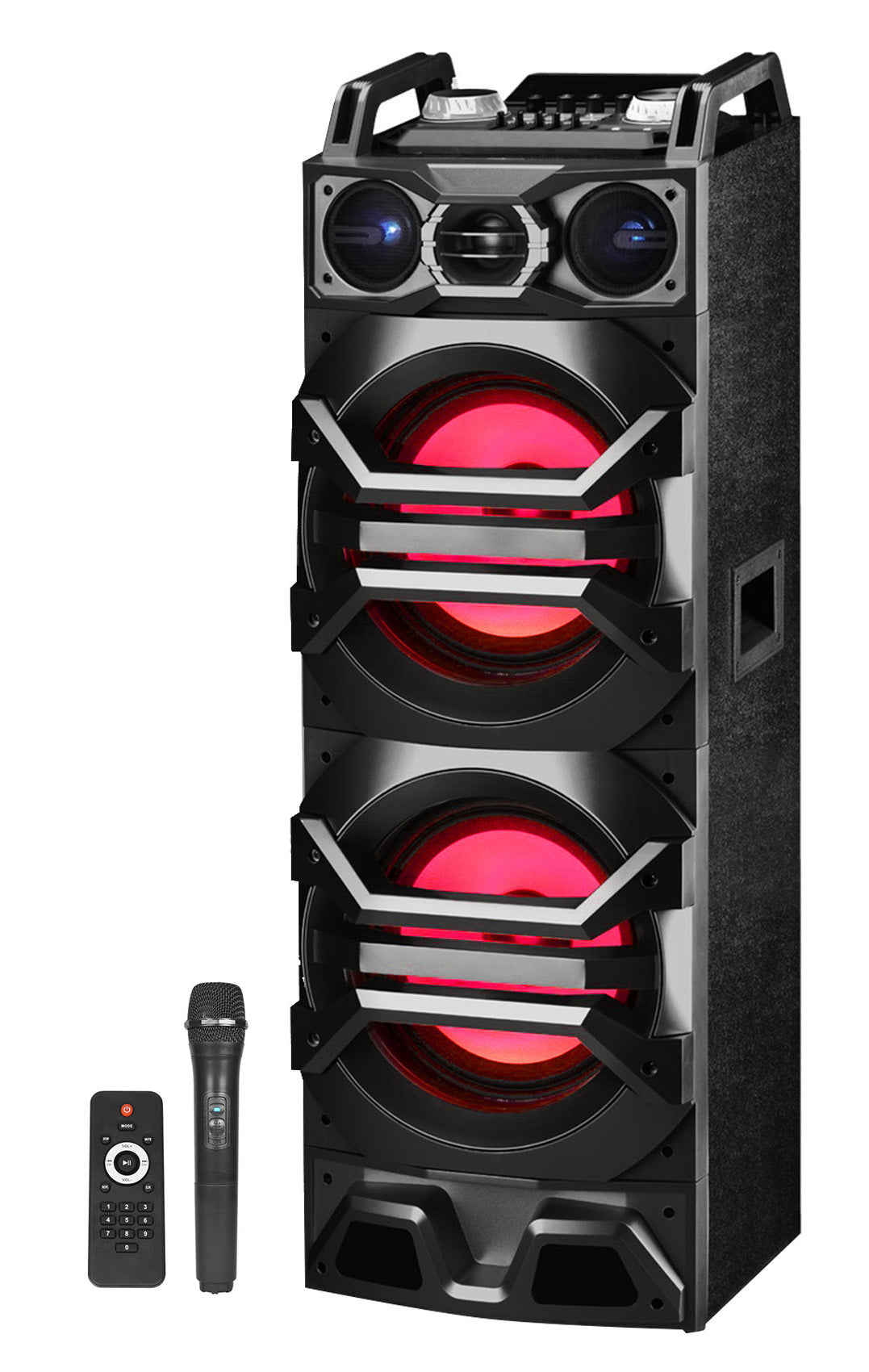 Technical Pro Dual 10" 3000w Bluetooth Karaoke Machine System w/USB/SD/LED+Mic