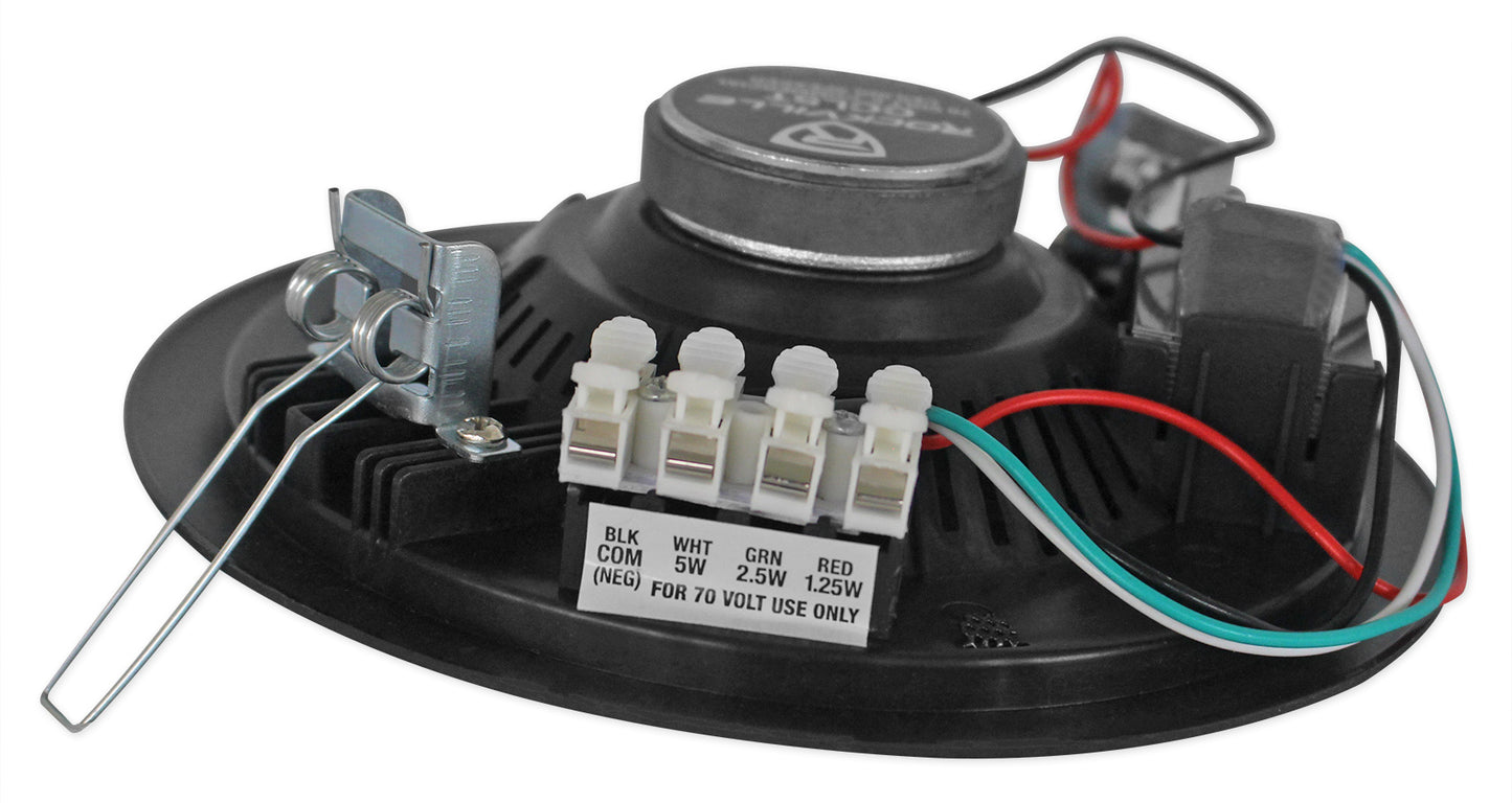 CCL5T Black 68-Pack + RCS350-6 6-Zone 350W Amp Bundle