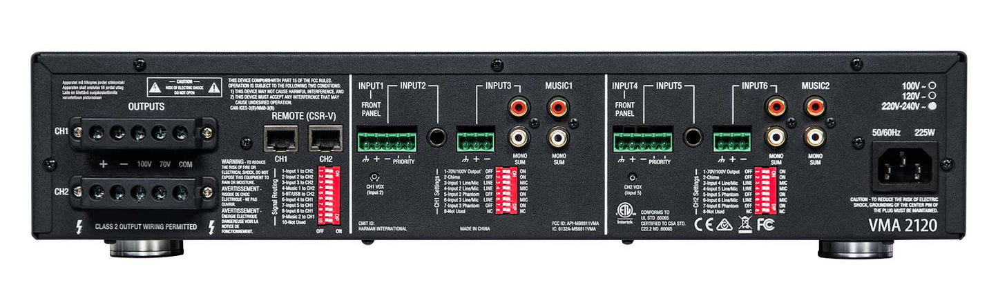 JBL 2-Channel Amplifier+(20) 3.5" Black Cube Speakers for Restaurant/Bar/Cafe