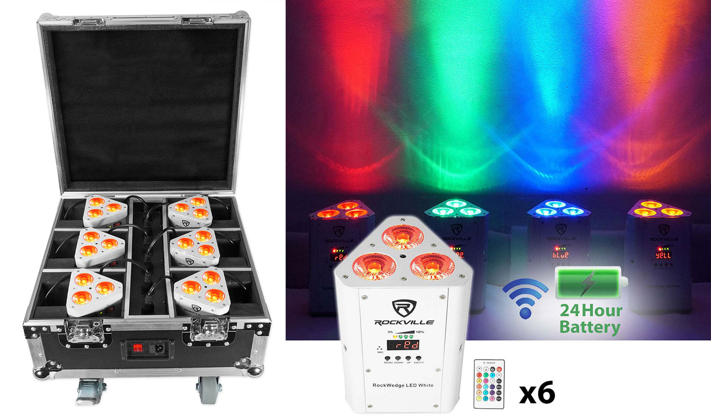 RockWedge Package White 6-Pack + ROCKFORCE W2 Controller Bundle