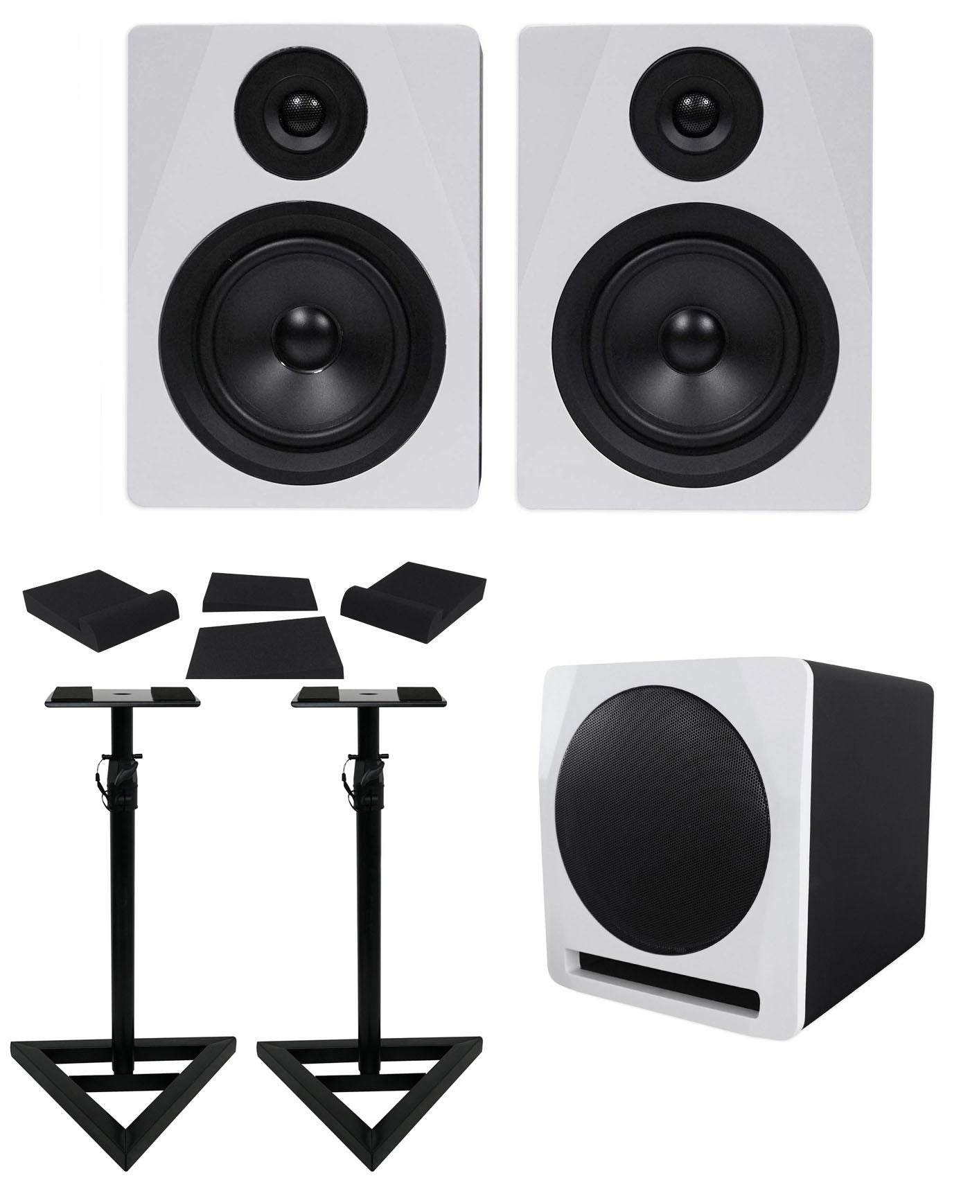 APM5W 5.25" Studio Monitors + APM10W 10" Subwoofer Bundle