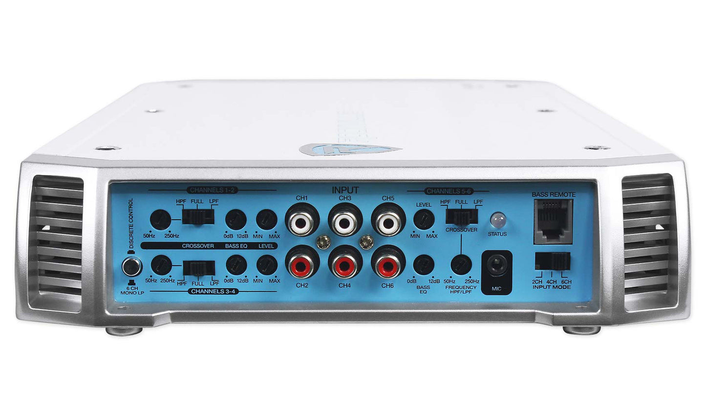 RKL80MW 6-Pack White + RXM-S6 Amplifier + RMWK4 Install Kit Bundle