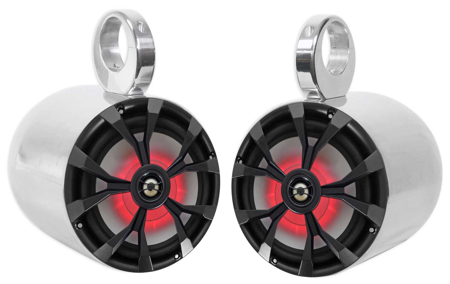 RKL80MB 2-Pack + MAC80S Polished Silver Tower Enclosures Bundle