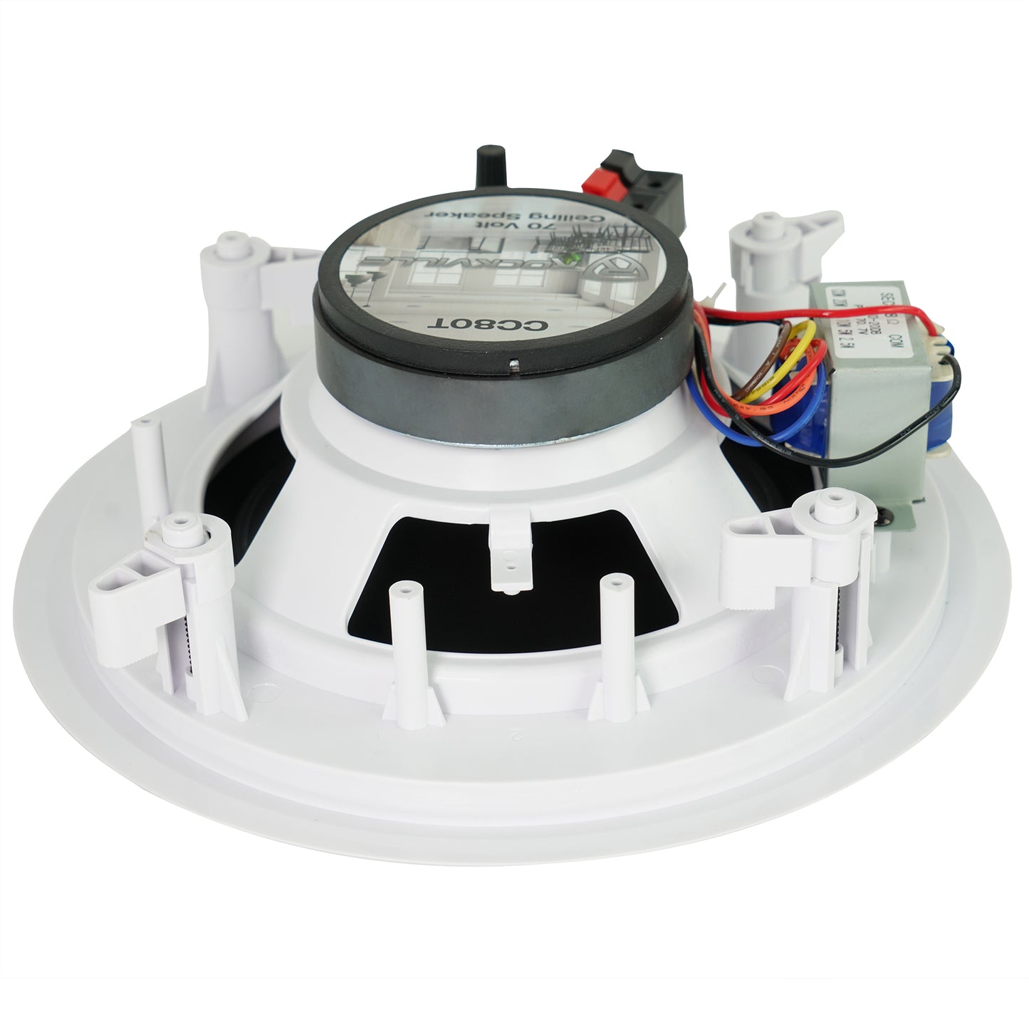 CC80T White 16-Pack + RCS350-6 6-Zone 350W Amp Bundle