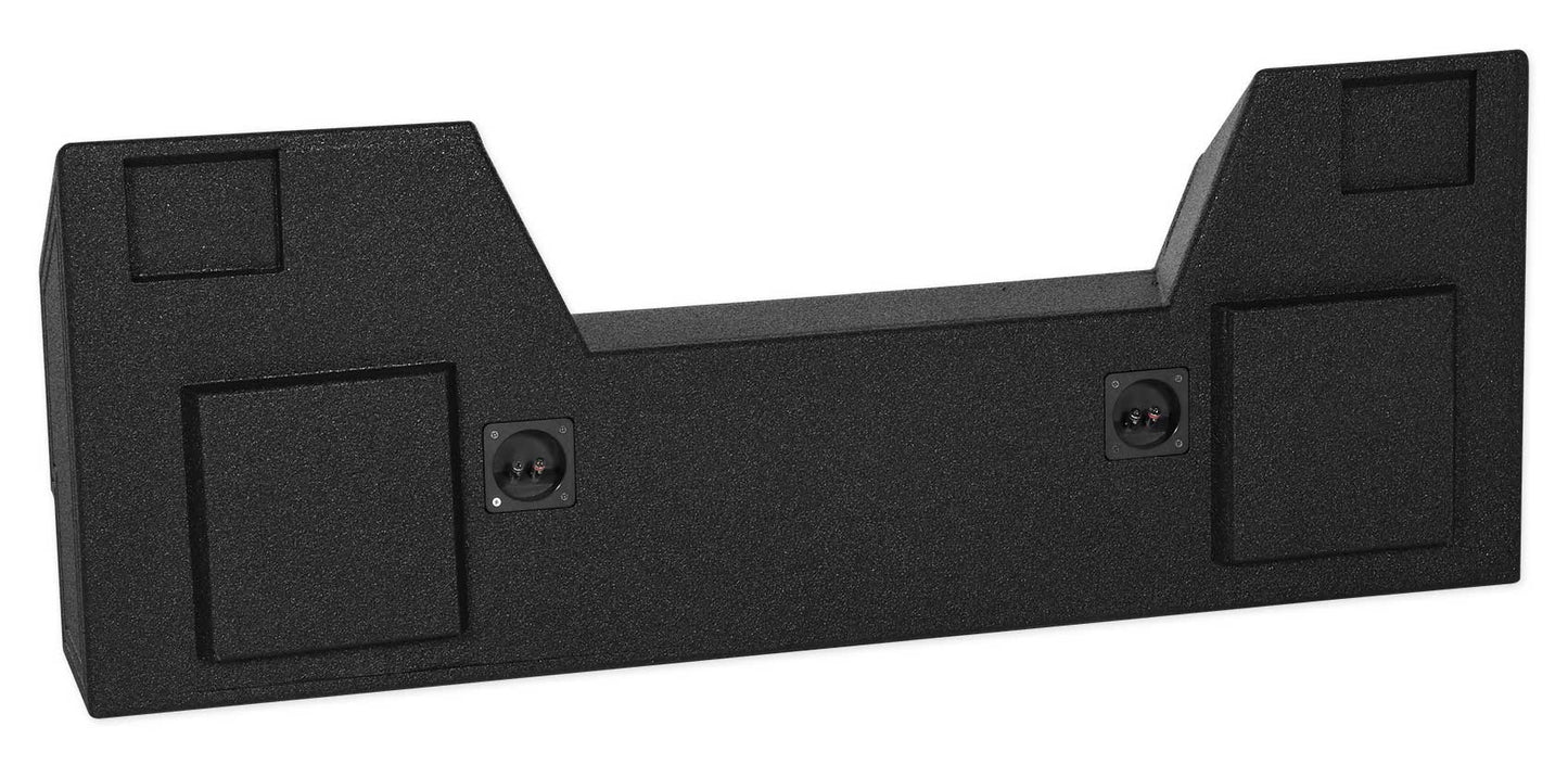 T4 Series 12" Shallow 2-Ohm 2-Pack + 2019 Ram Crew Cab Bedlined Enclosure Bundle