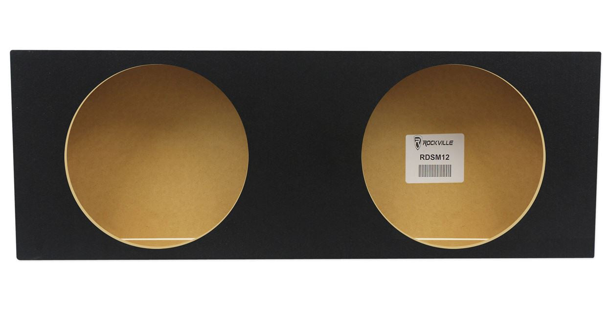 T4 Series 12" Shallow 4-Ohm 2-Pack + Dual 12" Shallow Sealed Enclosure Bundle