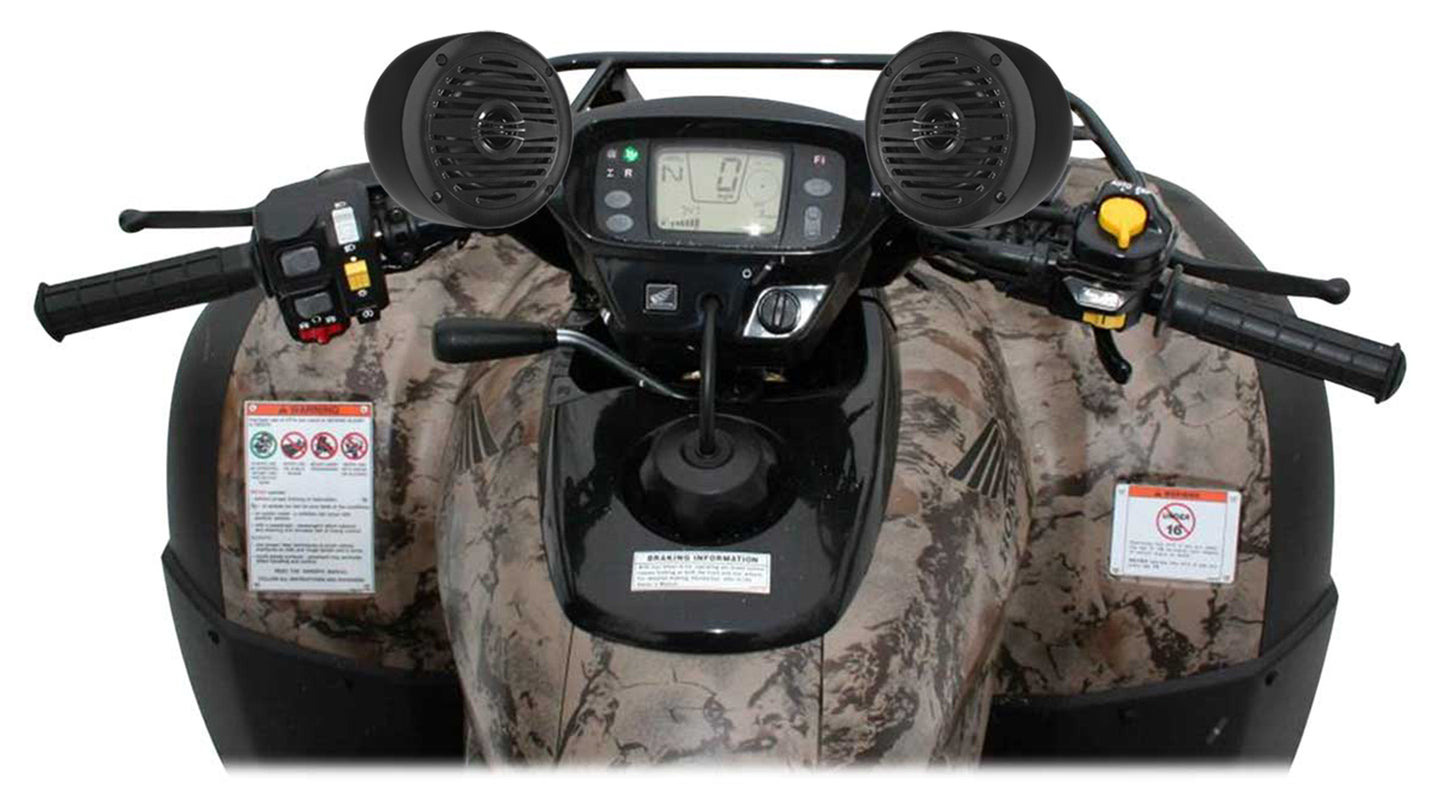 MS40B 4" Speakers + 4" Black Tower Pods Bundle