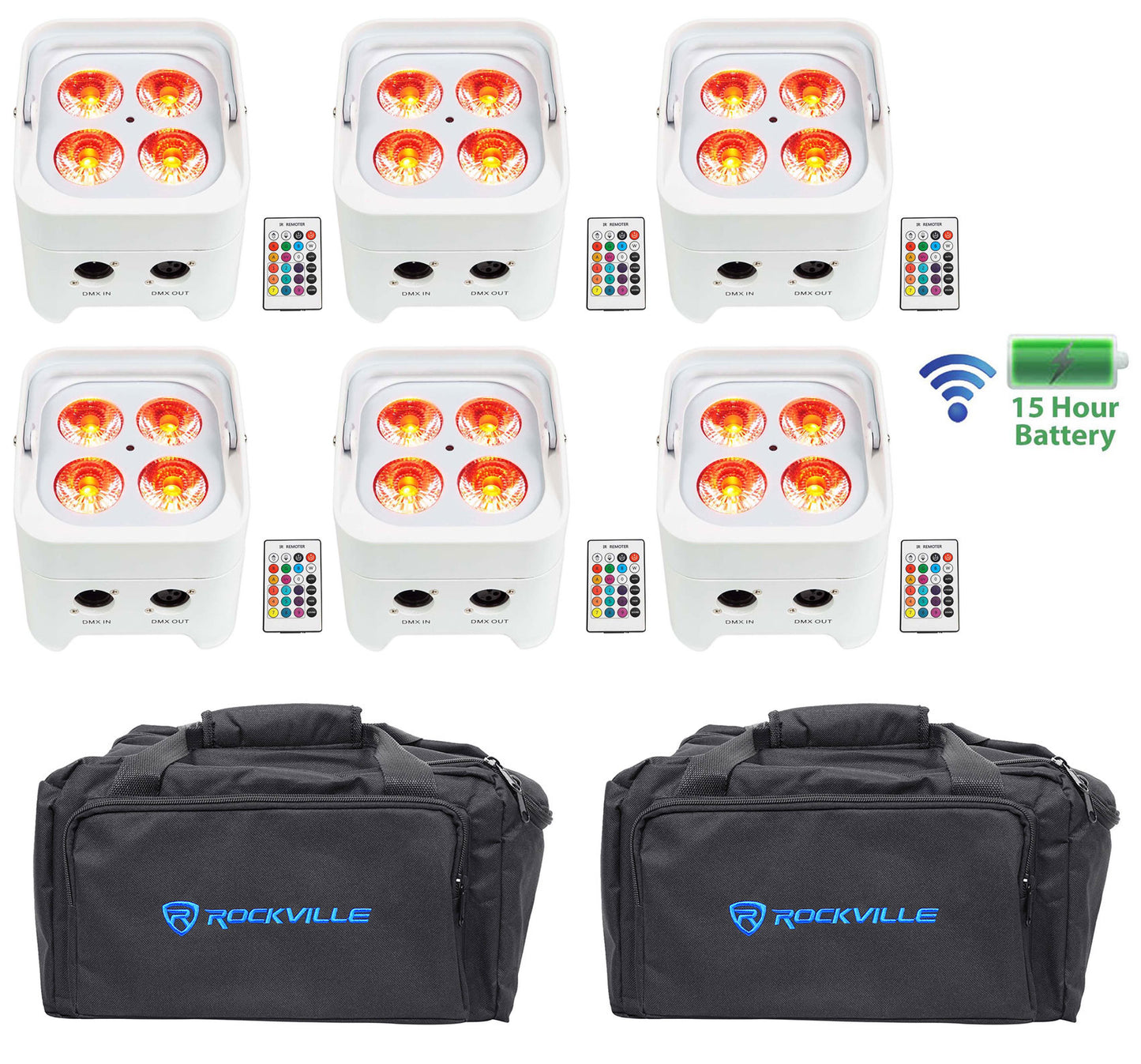 BEST PAR 50 White 6-Pack + RLB80 Travel Bag Bundle