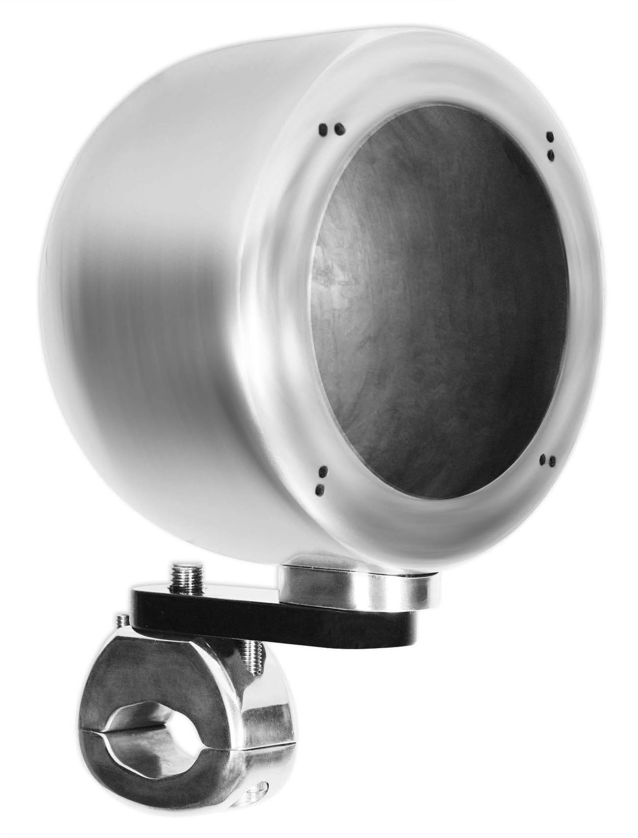 MS40B Black 4" Marine Speakers 2-Pack + MAC40S Chrome Pods Bundle