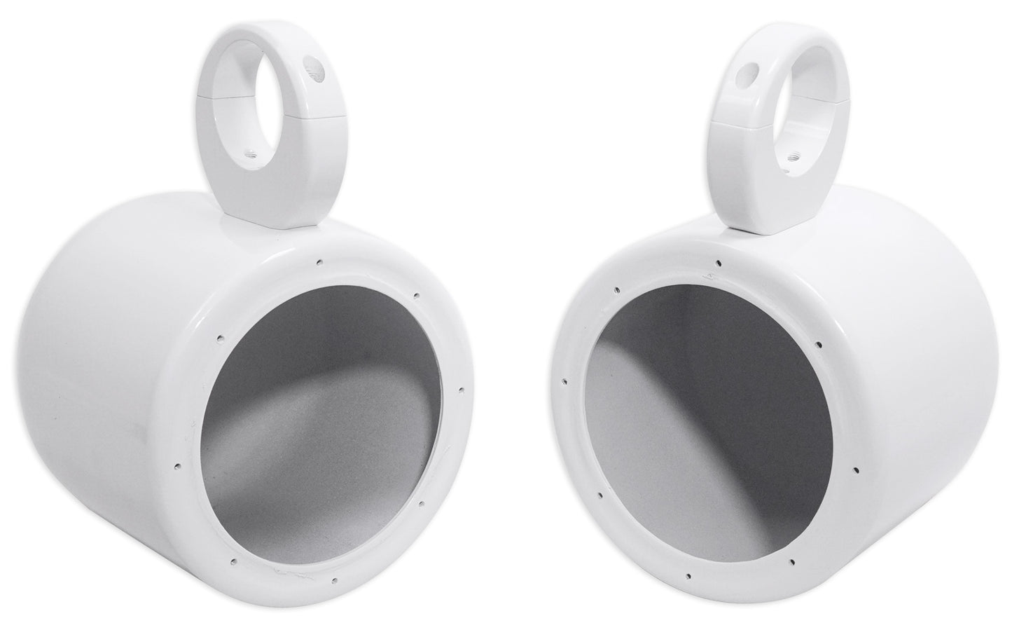 MAC65W White 6.5" Tower Speaker Pods 2-Pack + MAC360W Swivel Clamps Bundle