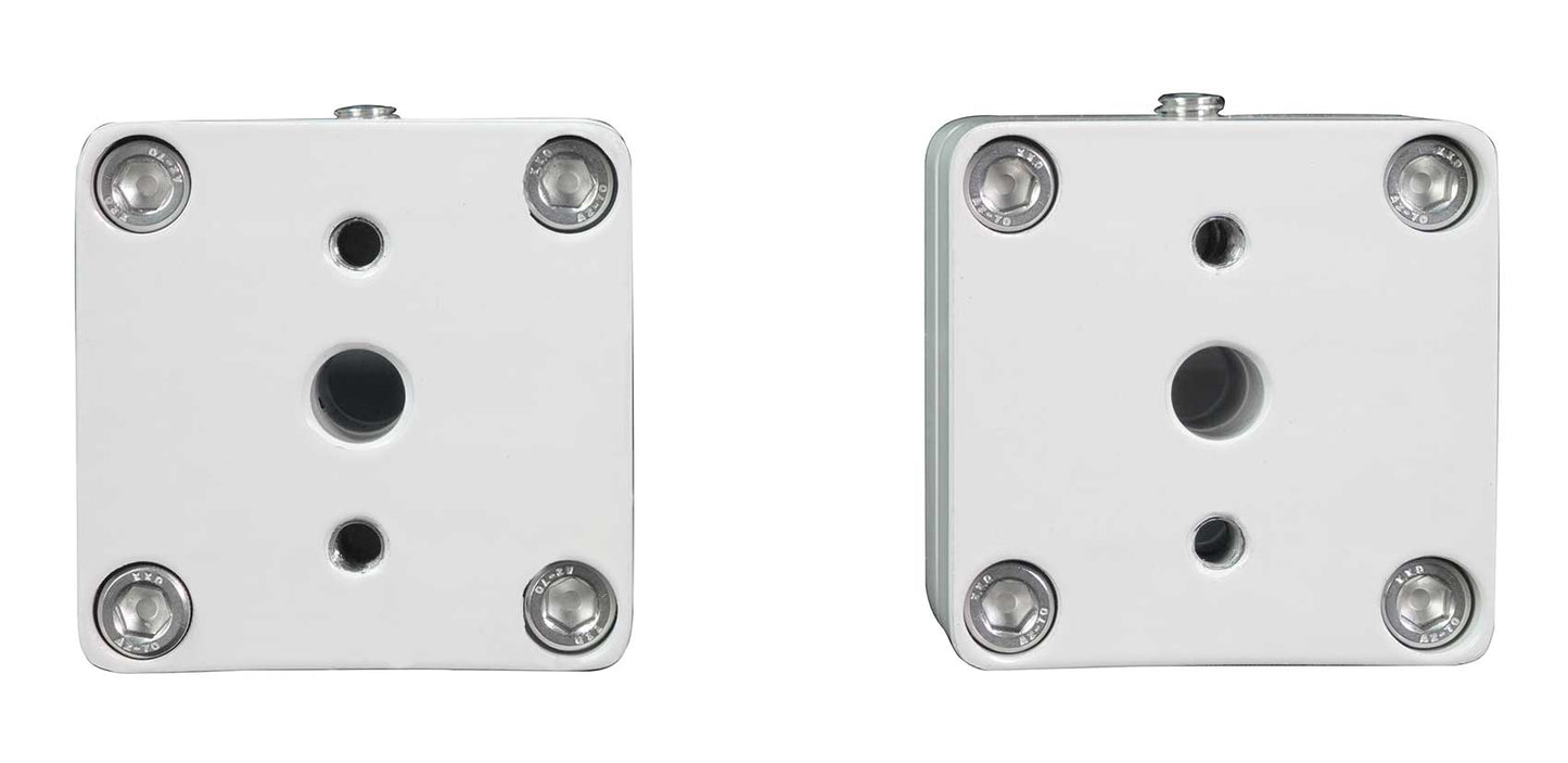 MAC65W White 6.5" Tower Speaker Pods 2-Pack + MAC360W Swivel Clamps Bundle