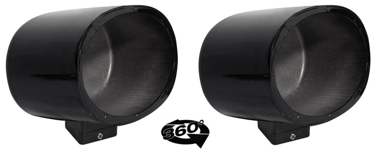 MAC69B Black 6x9" Tower Speaker Pods 2-Pack + MAC360B Swivel Clamps Bundle