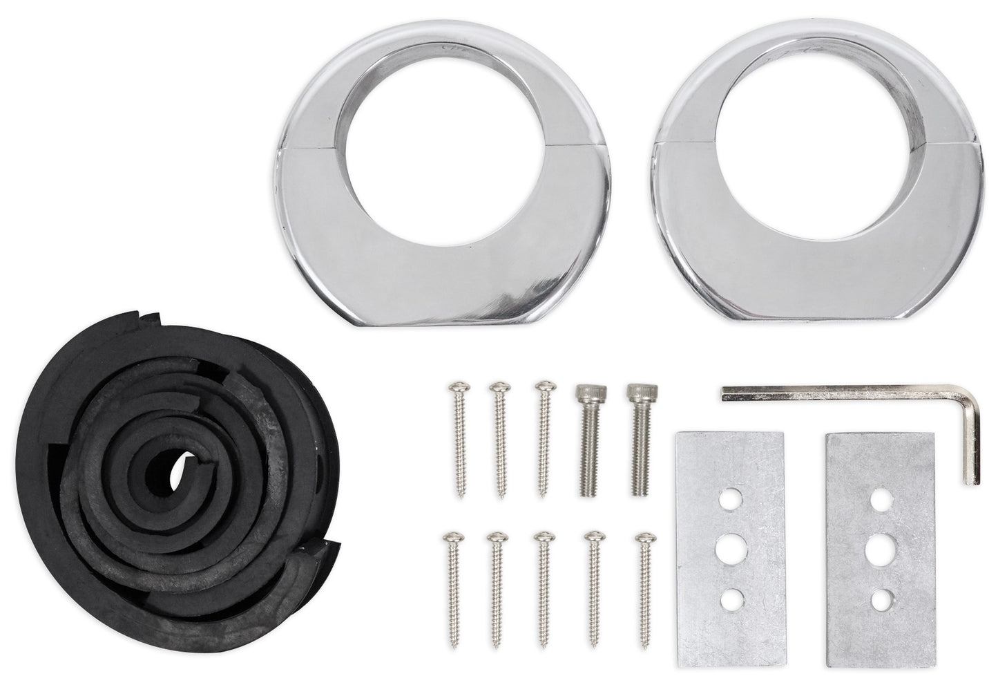 MAC80S Polished 7.7" Tower Speaker Pods 2-Pack + MAC360C Swivel Clamps Bundle