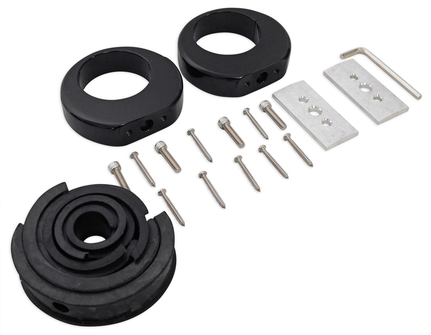 MAC525B 5.25" Black Wakeboard Pods 2-Pack + 360° Swivel Clamps Bundle