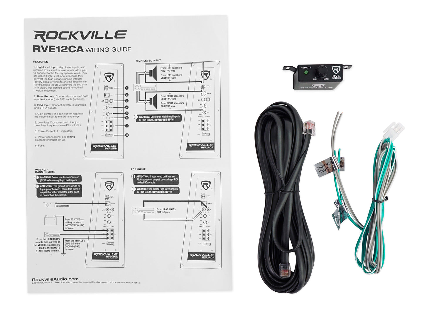 RVE12CA + RWK81 Amp Kit Bundle