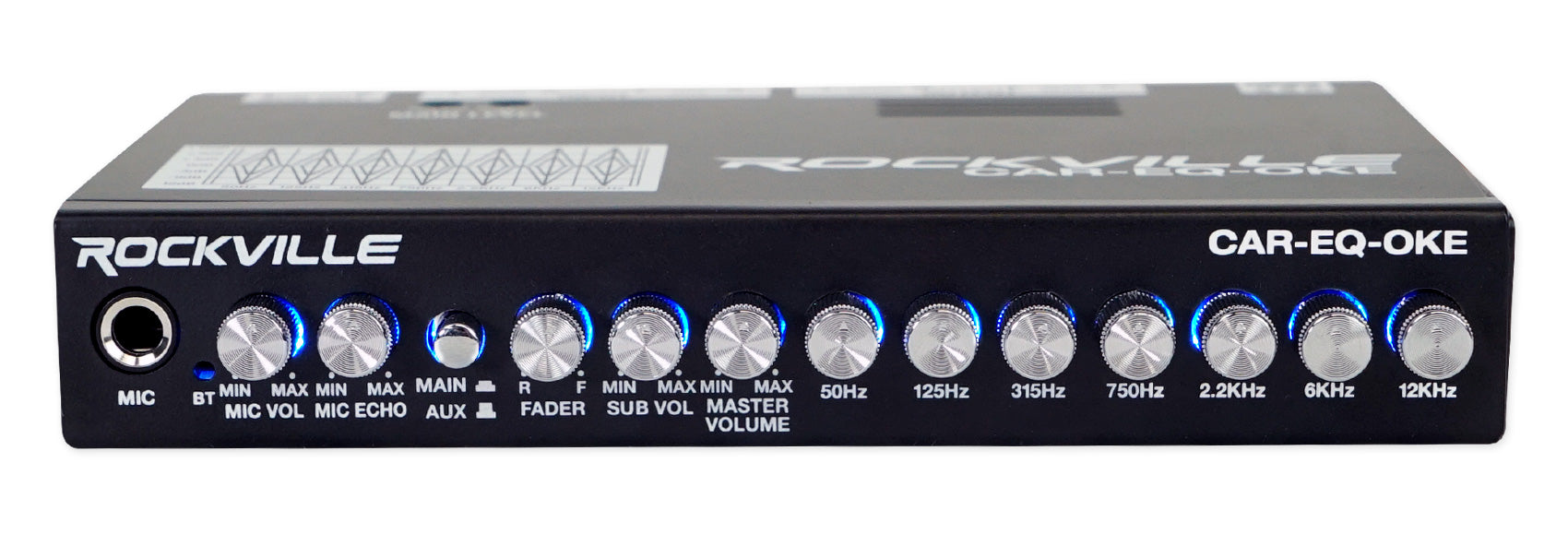 CAR-EQ-OKE Car Audio 7-Band Equalizer, Bluetooth, Mic Input with