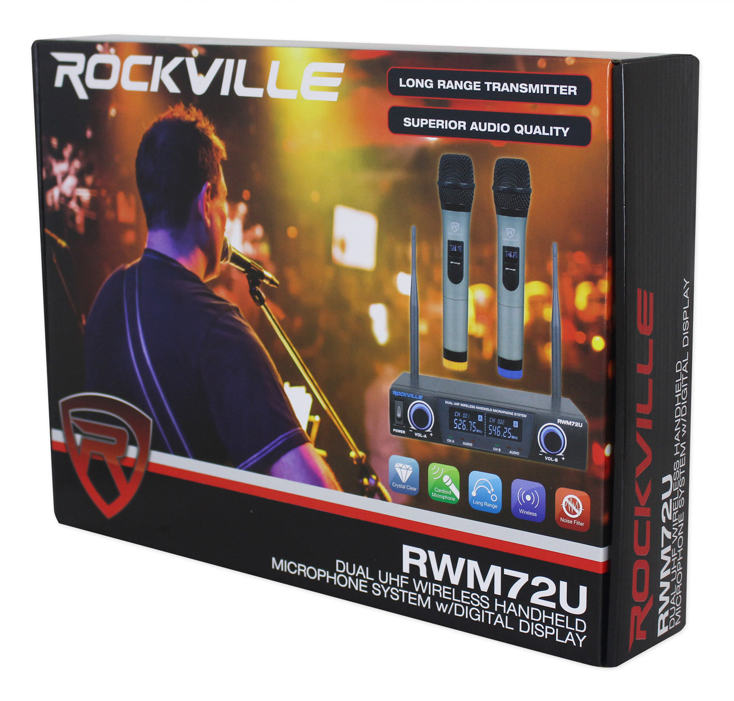 Mackie ProFX16v3 16-Channel 4-Bus Effects Mixer w/USB+Dual Wireless UHF Mics