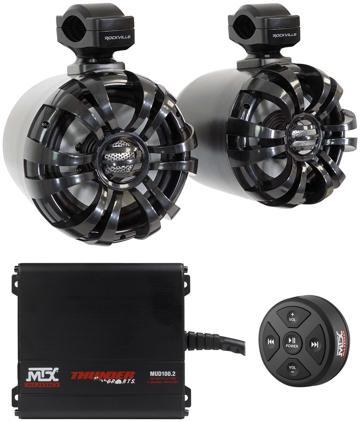 WB65 Black 2-Pack + MUDBTRC Bluetooth Controller Bundle