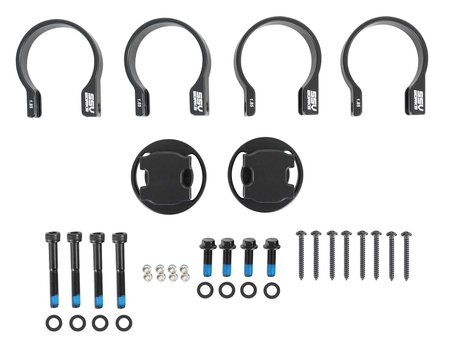 (2) Rockville 8" 900w LED Speakers+SSV Swivel Cage Pods For Can-Am Maverick X3