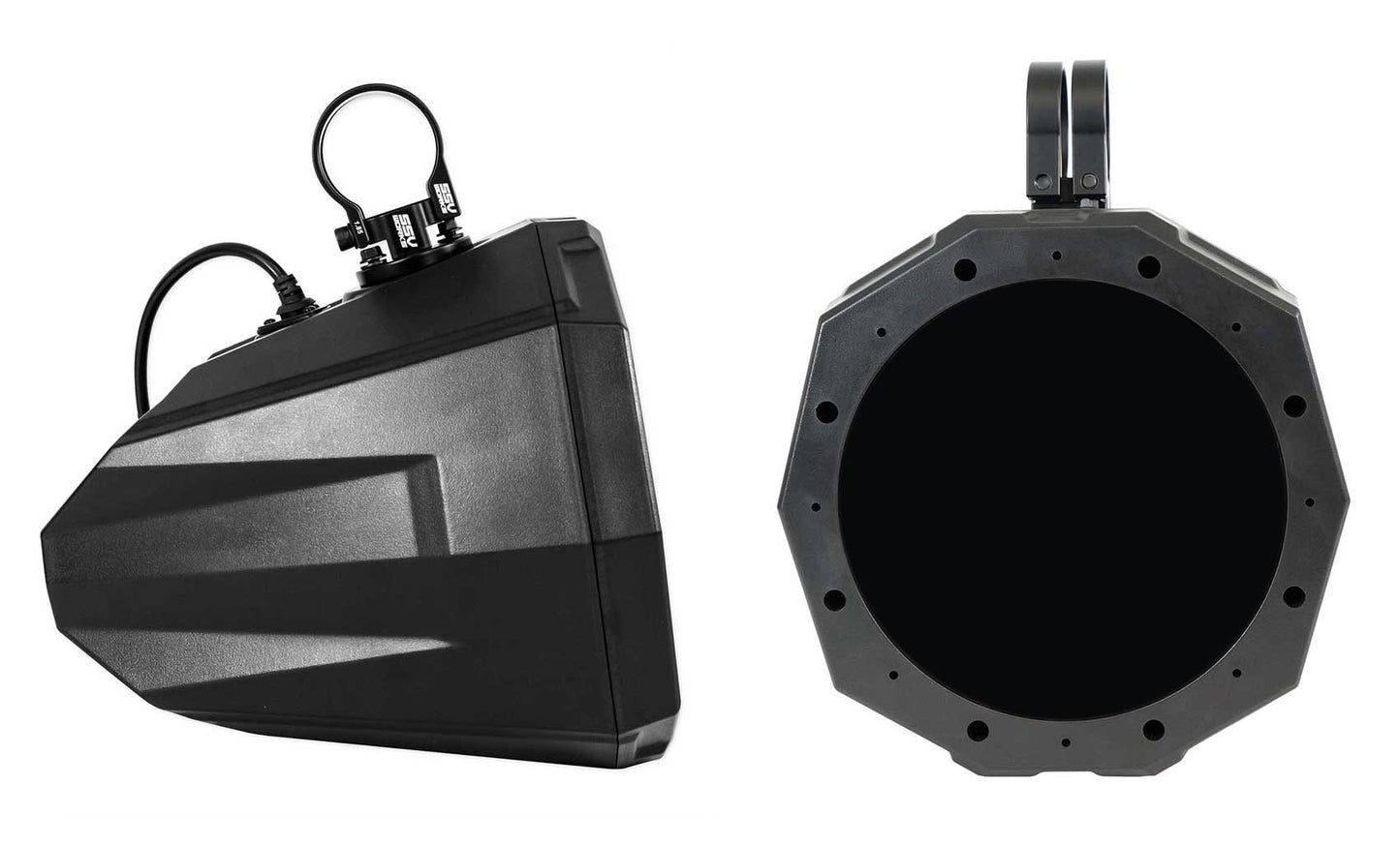 (2) Rockville 8" Speakers+SSV Swivel Cage Pods For Polaris RZR PRO XP w/2" Cage