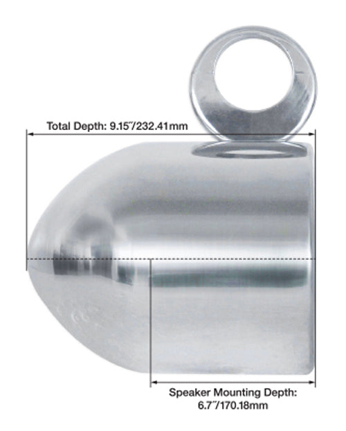 MAC65S Polished 6.5" Tower Speaker Pods 2-Pack + MacSwivelS Clamps Bundle