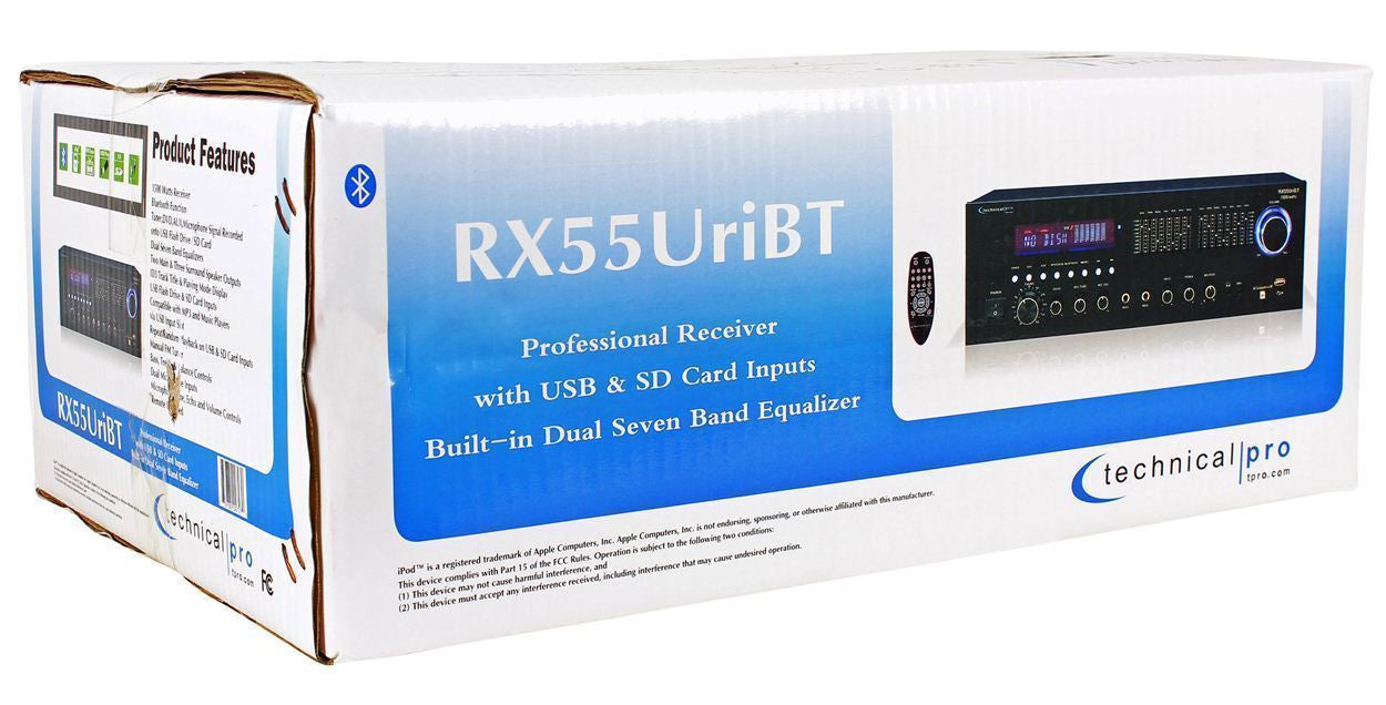 RSG10 2-Pack + RX55URIBT Receiver Bundle