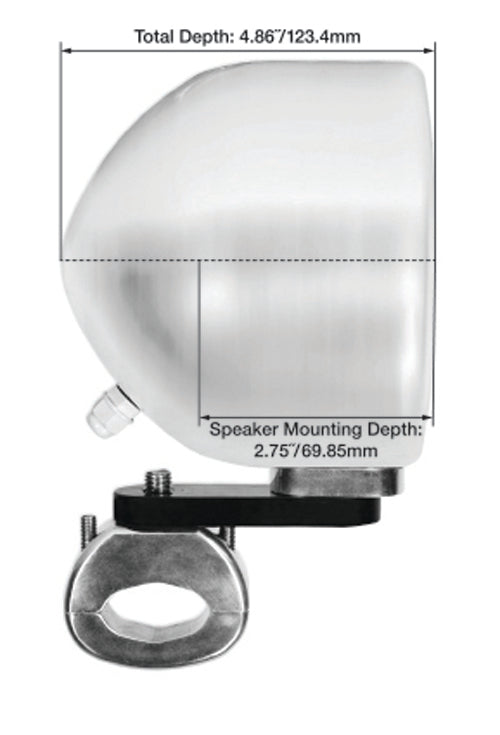 MS40B Black 4" Marine Speakers + MAC40W White Pods Bundle