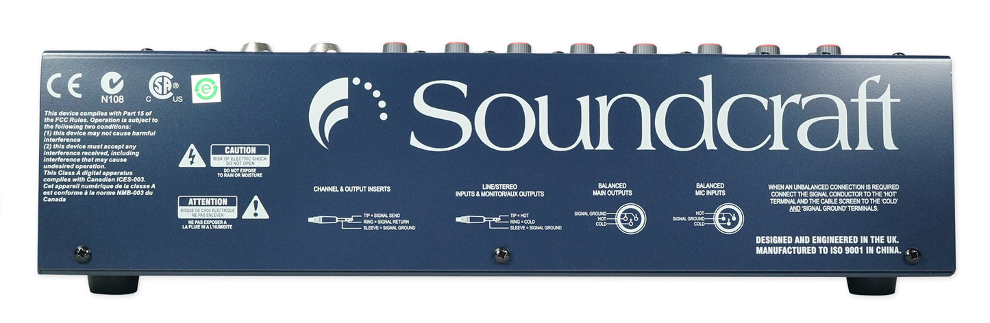 Soundcraft EPM8 2 Bus Recording/Live Mixer Console EPM 8+7 Piece Drum Mic Kit