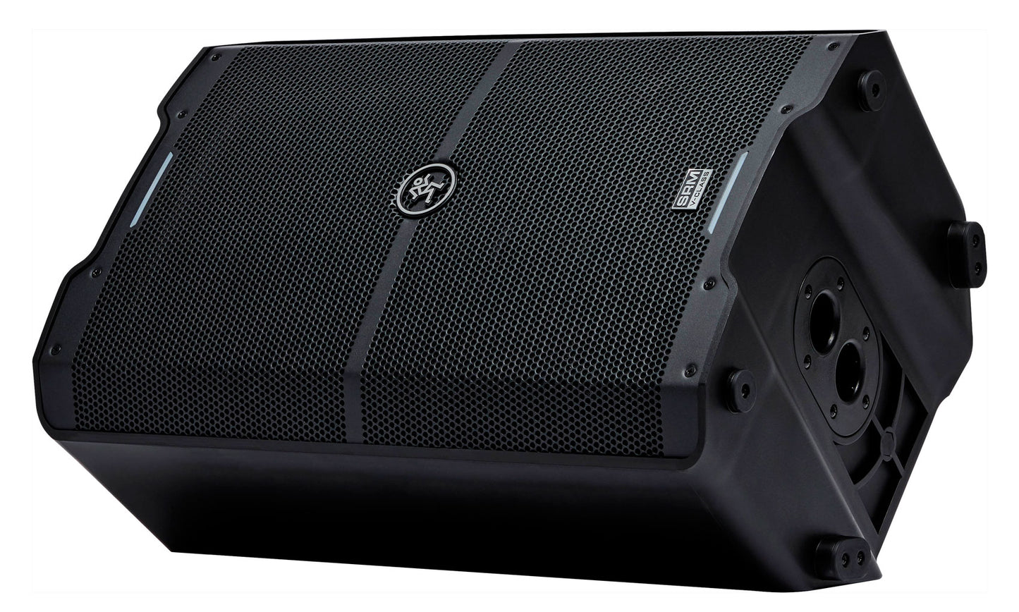 2 Mackie SRM210 V-Class 10” 2000w Powered Bluetooth PA DJ Speakers+Stands+Covers