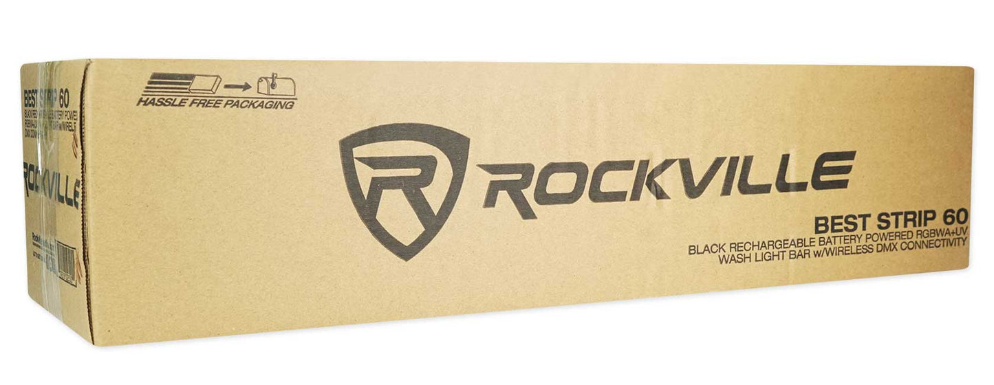 BEST STRIP 60 Black 2-Pack + ROCKFORCE W4 DMX Controller Bundle