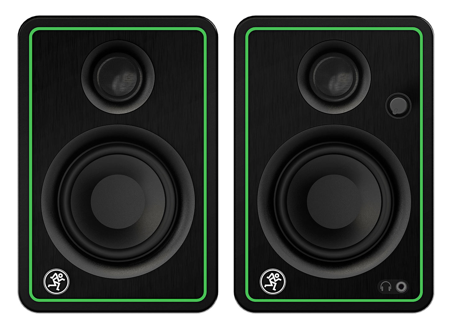 2 Mackie CR3-XBT 3" Reference Studio Monitor Speakers w/Bluetooth+Isolation Pads