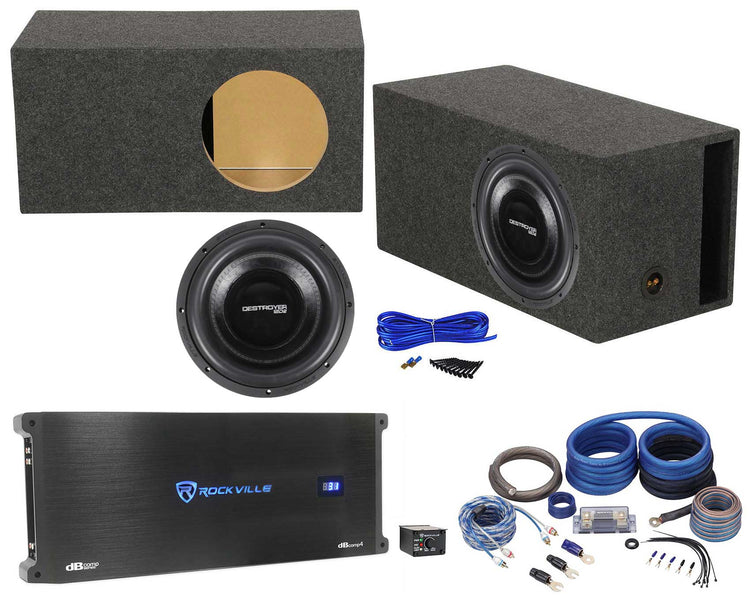 Destroyer 12D2 12 + dBcomp4 Mono Amp Bundle