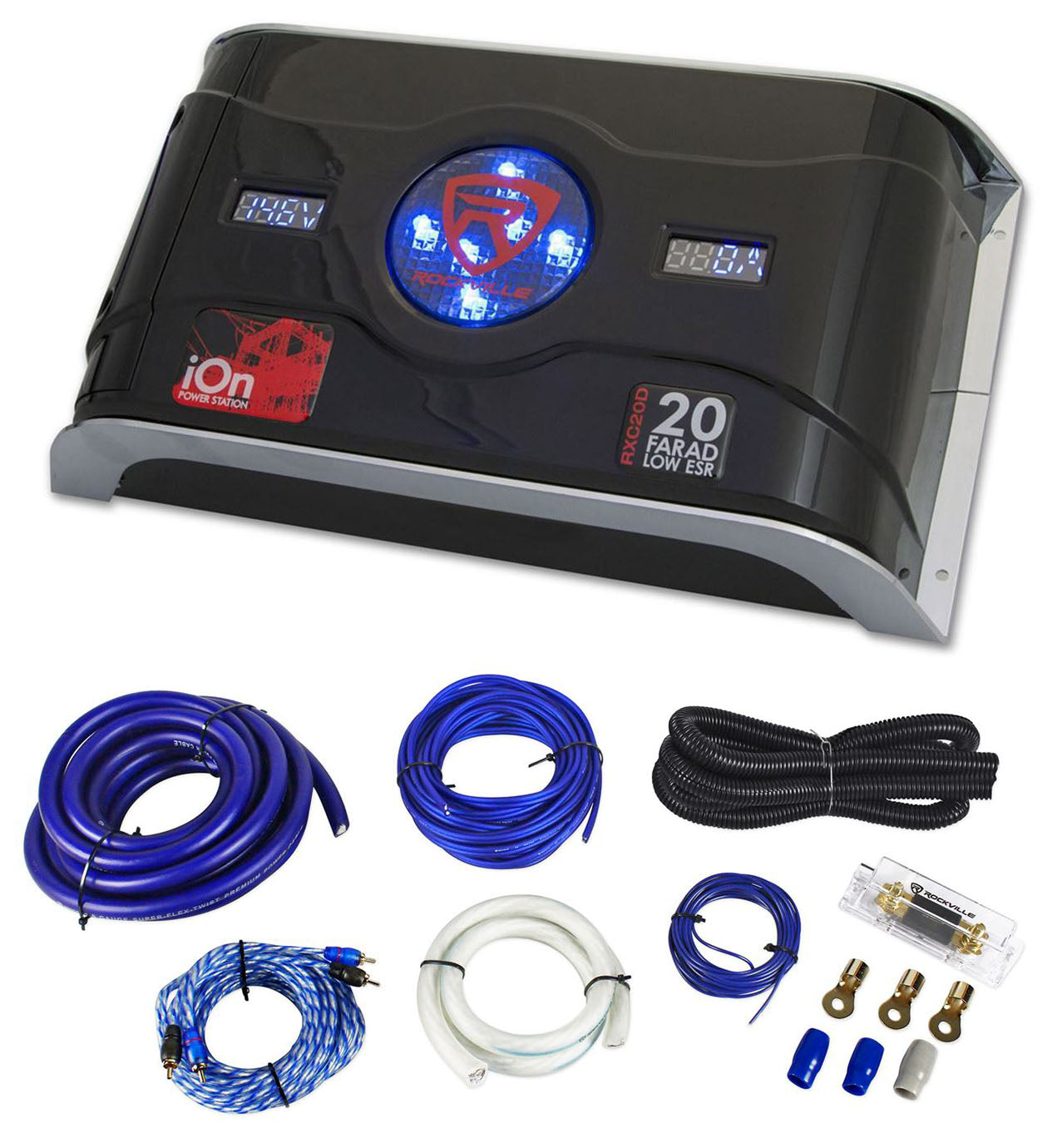 RXC20D + RWK01 0 AWG Amp Kit Bundle