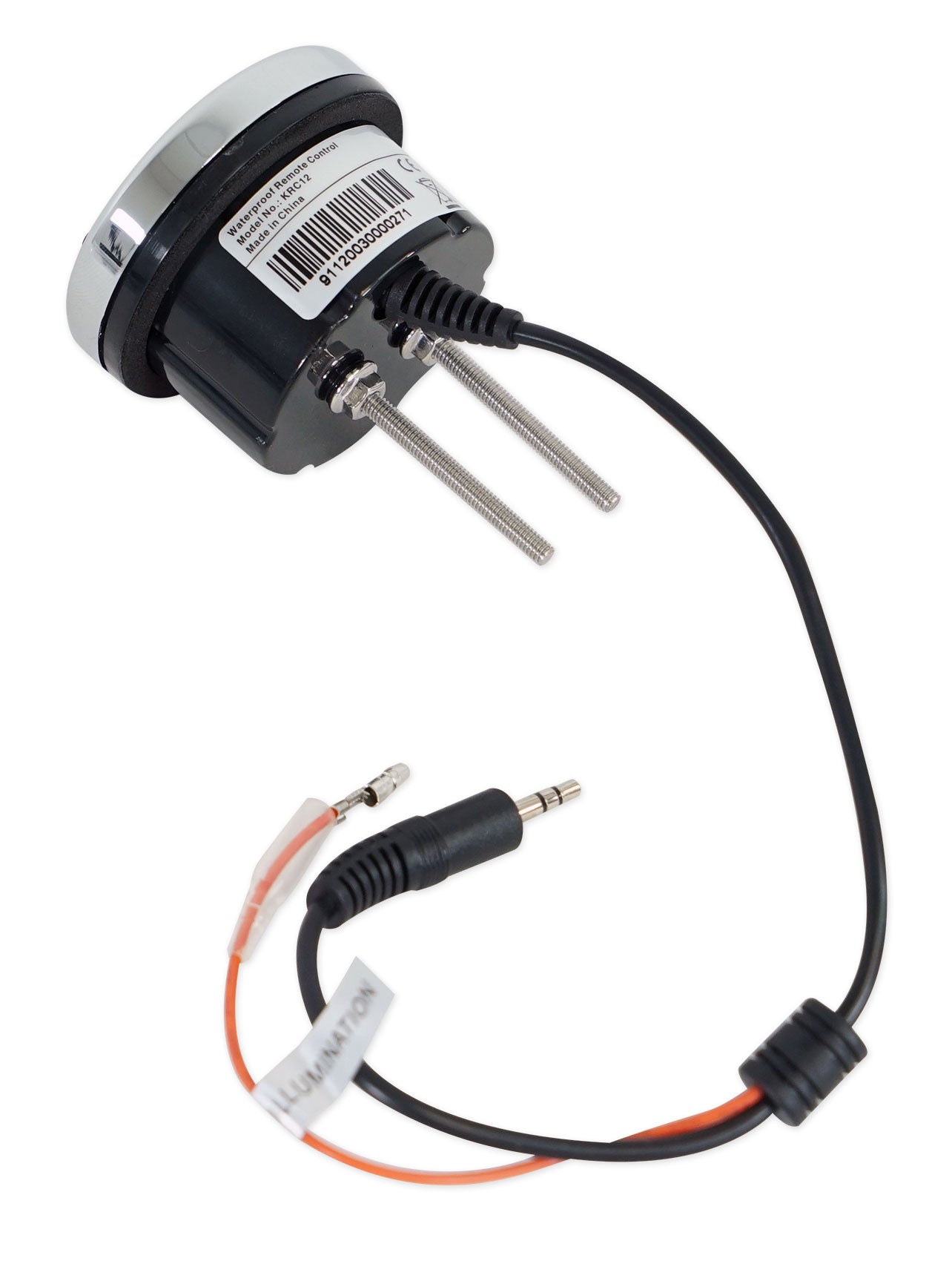 KICKER KMC3 Digital Media Receiver w/Bluetooth+Remote+(2) 6.5" Black Speakers