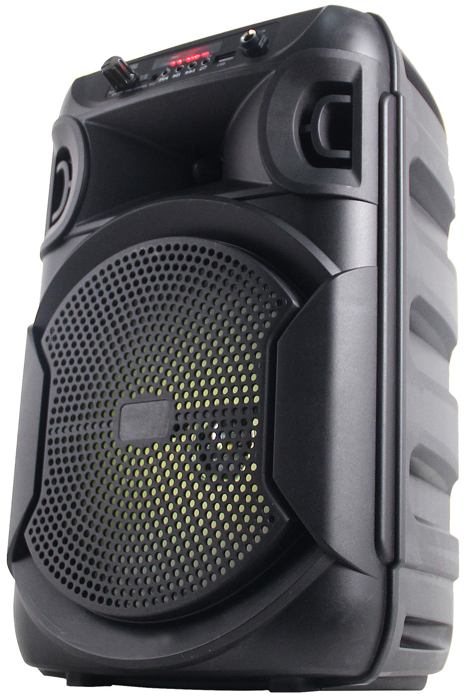 Technical Pro Rechargeable 8" LED Karaoke Machine Speaker System w/Bluetooth+Mic
