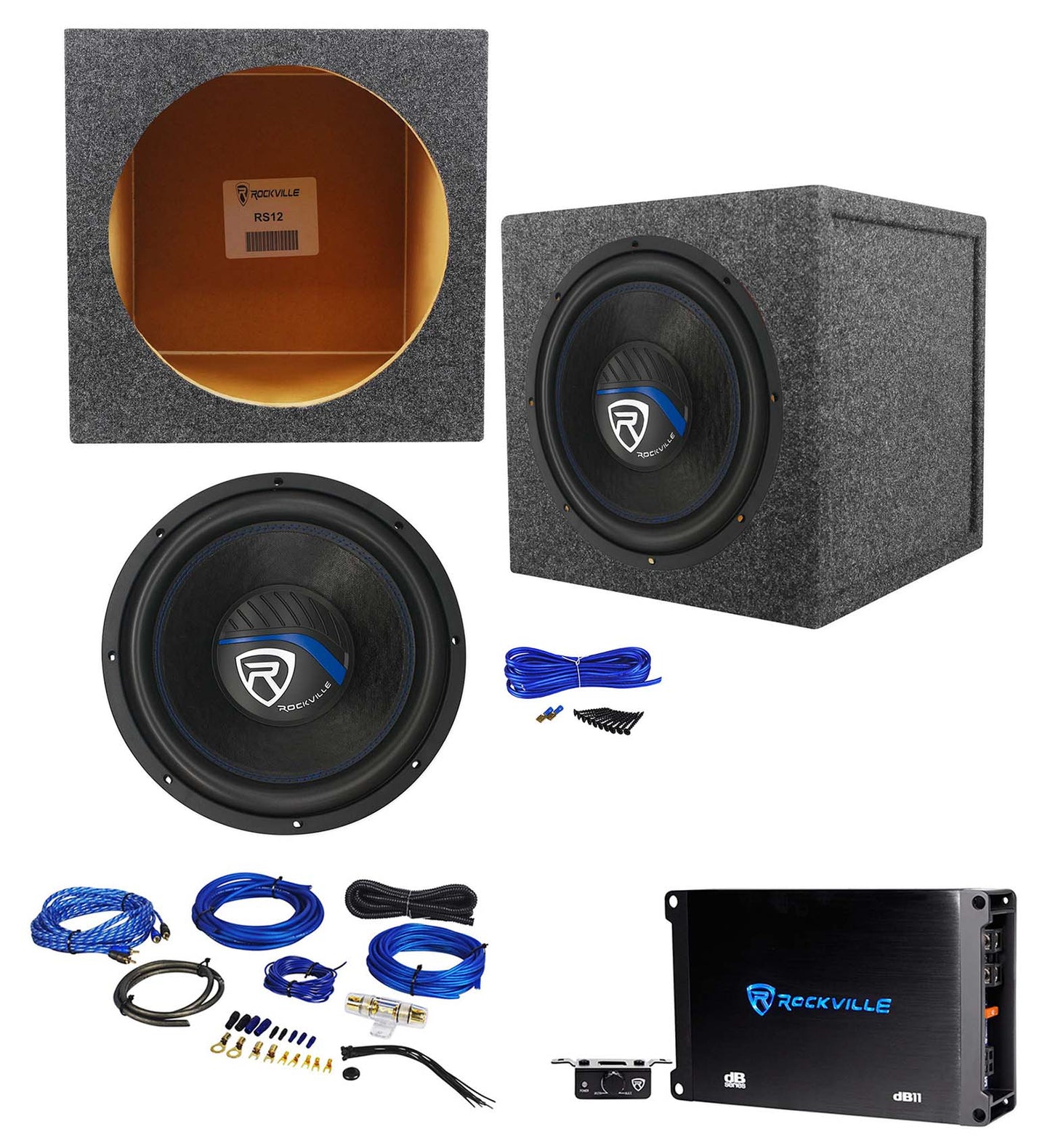 K5 W12K5S2 12" Subwoofer + dB11 Amplifier + RS12 Box Bundle