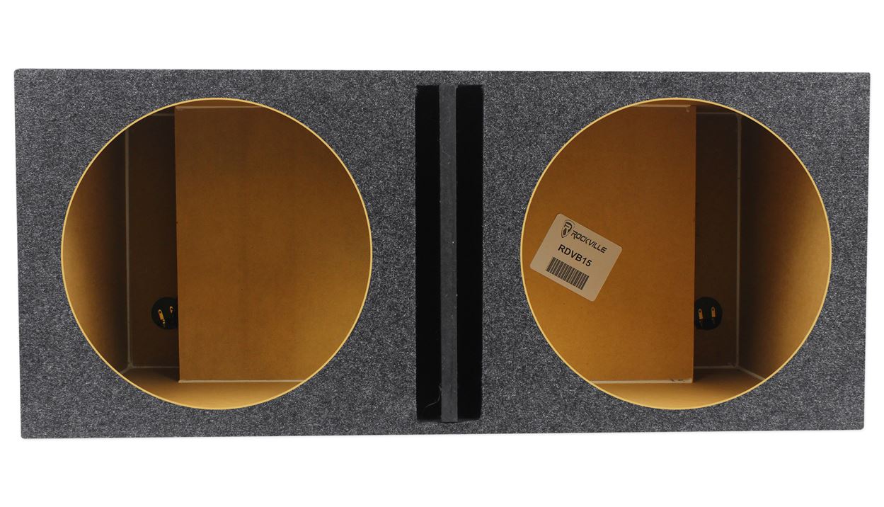 Rockville W15K5S4 2-Pack + RDVB15 Dual 15" Ported Enclosure Bundle