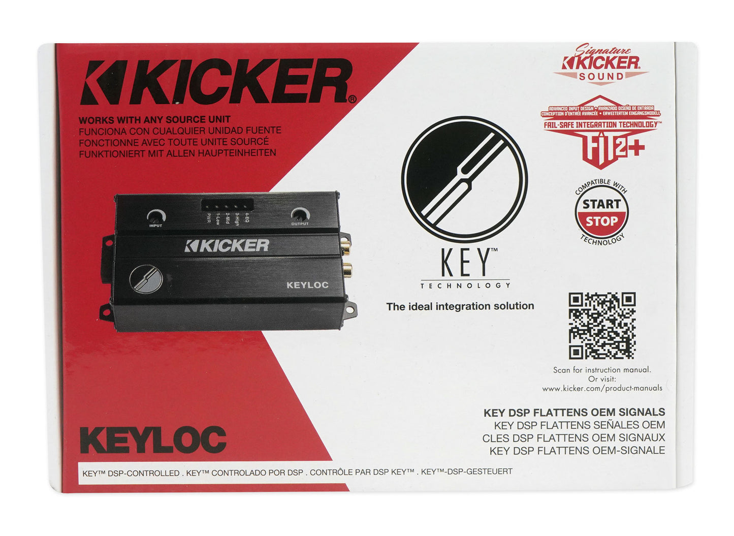 KICKER KEYLOC DSP Smart Powered Line-Out Converter 47KEYLOC+Bluetooth Speaker
