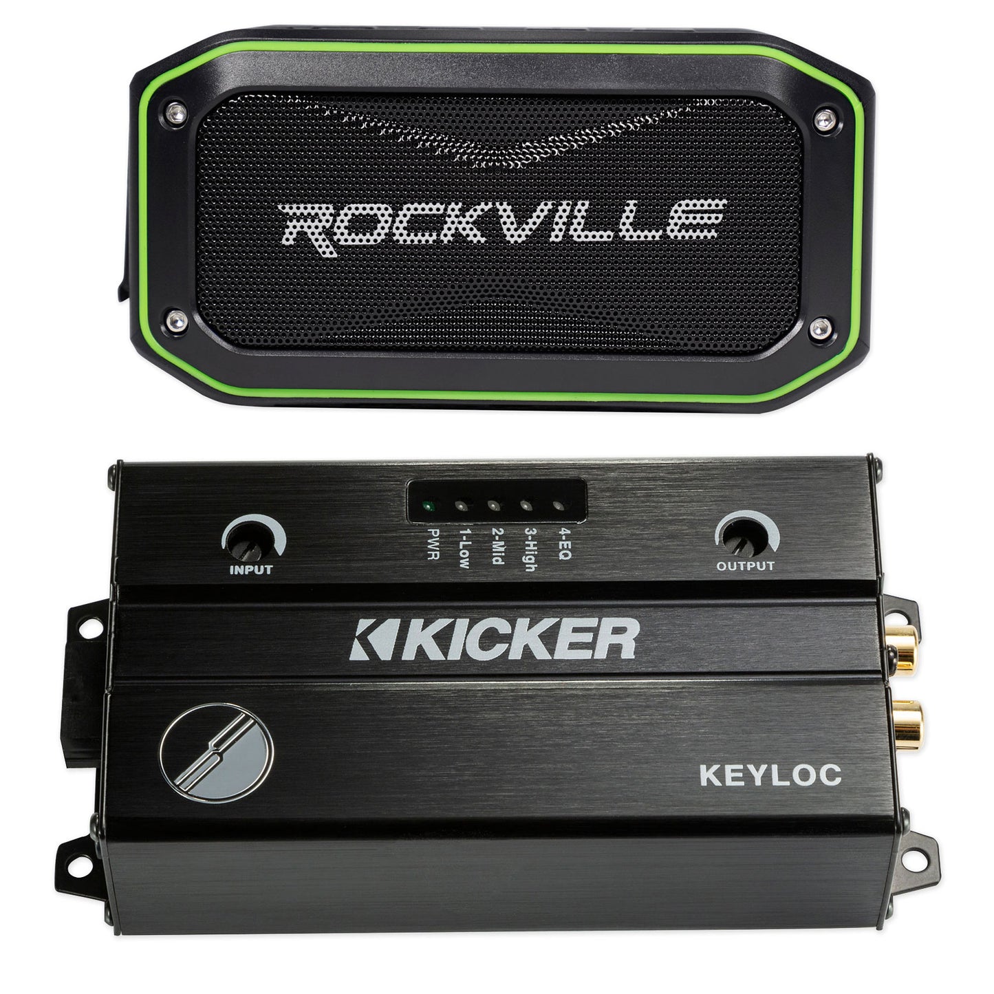 KICKER KEYLOC DSP Smart Powered Line-Out Converter 47KEYLOC+Bluetooth Speaker
