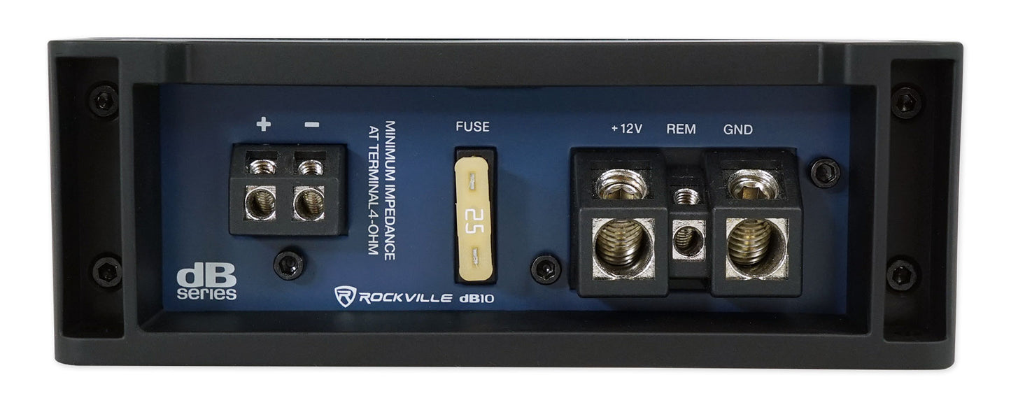 dB10 Mono Amp + RWK81 8‑Gauge Wiring Kit Bundle