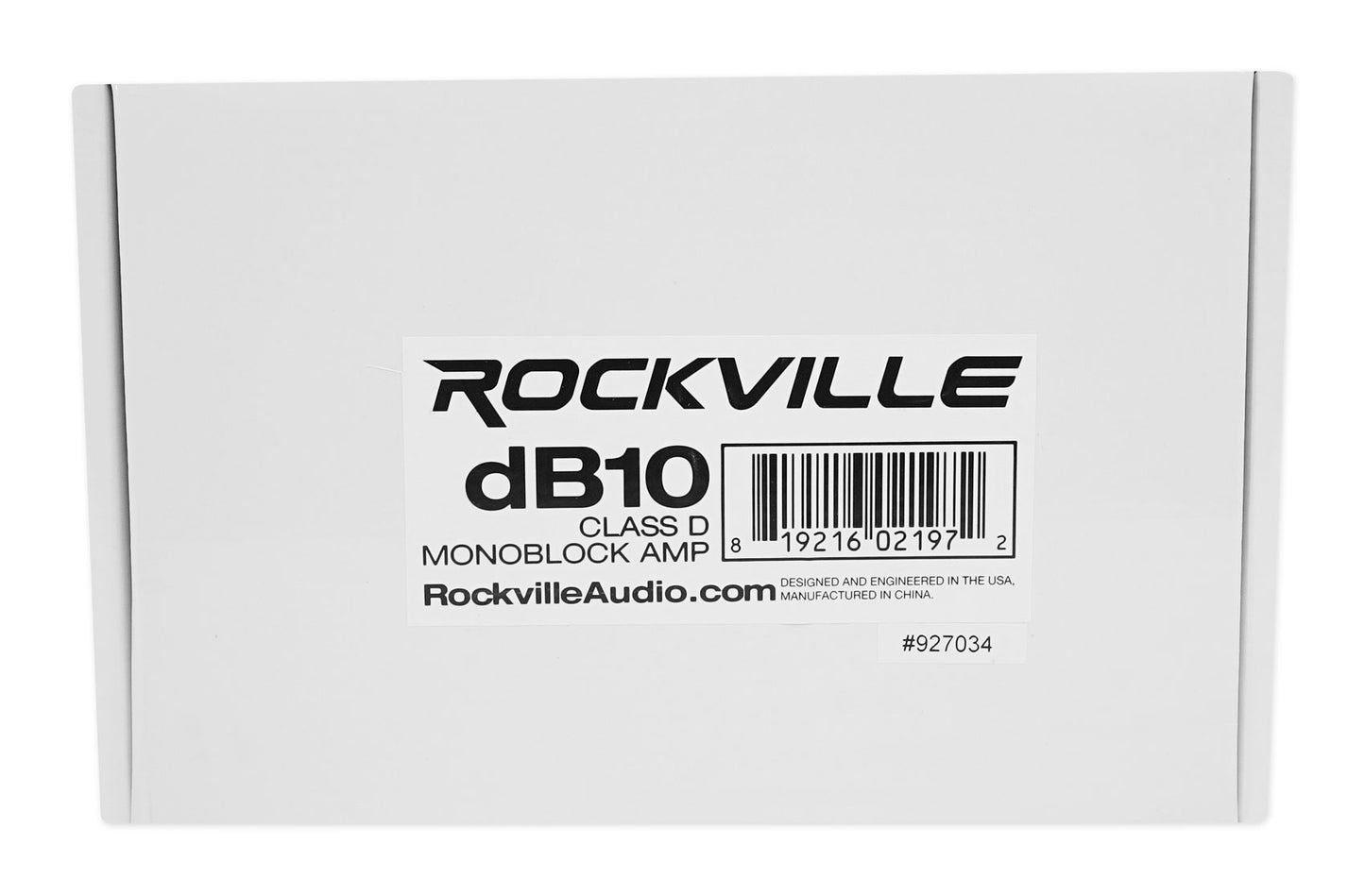 Rockville W8K5S4 + dB10 Mono Amplifier Bundle