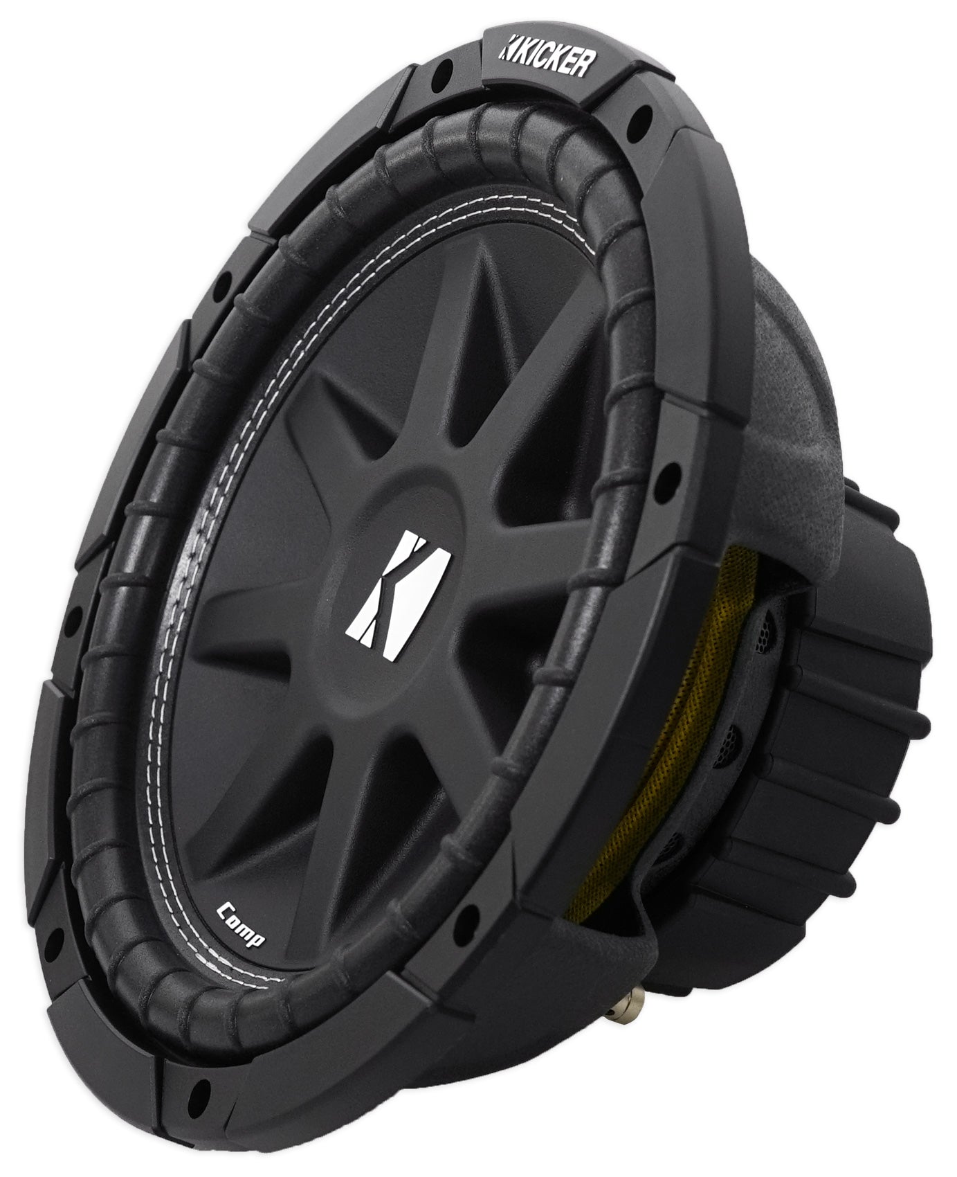 KICKER 43C104 Comp 10" 300 Watt Car Audio Subwoofer Sub+Mono Amplifier+Amp Kit